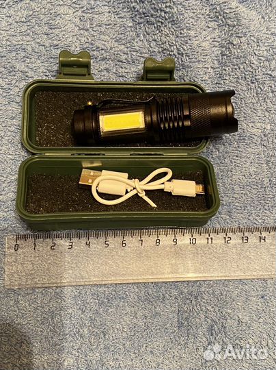 Фонарик светодиодный аккумуляторный