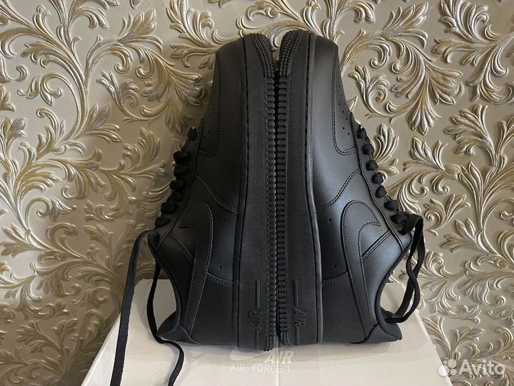Nike air force 1 low black оригинал