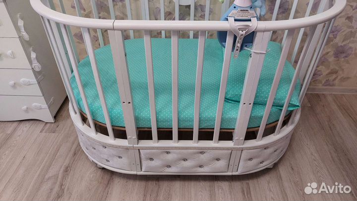 Детская кровать трансформер с маятником