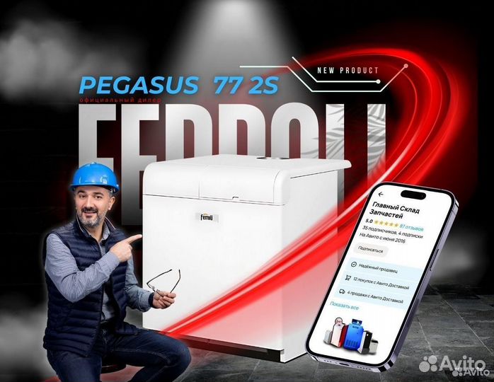 Котел газовый Ferroli Pegasus 77 2S