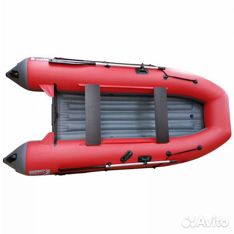 Лодка altair HD-330 красно-серая