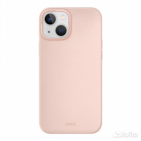 Чехол Uniq для iPhone 14 Plus lino Light Pink