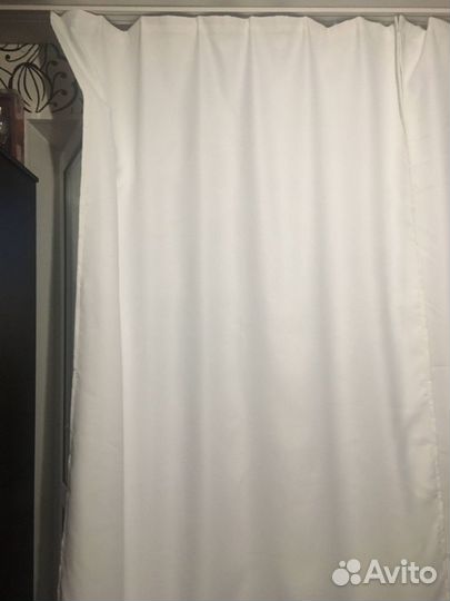 Шторы белые blackaut