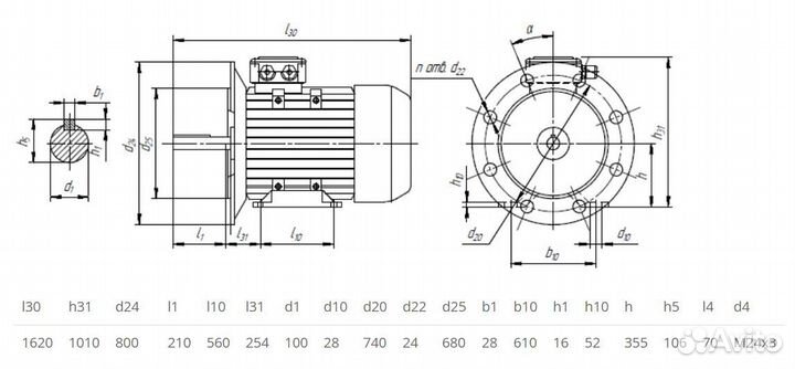 Электродвигатель 5аи 355 мlb4 (400кВт / 1500об)