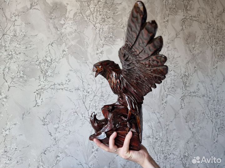 Орел из дерева ручная работа СССР