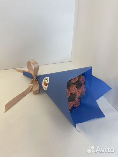 Шоколадные Розы - 19 шт в Букете