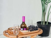 Стол для вина из натурального дерева