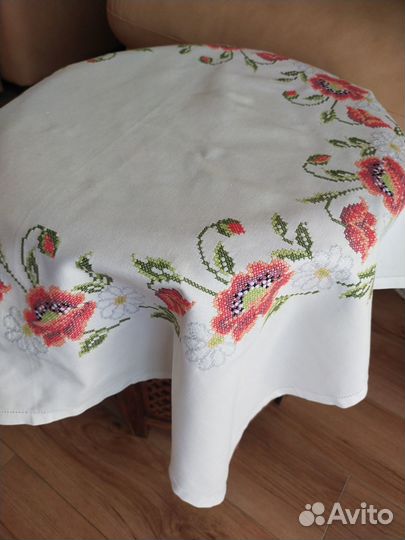 Скатерть кружево вышивка Германия