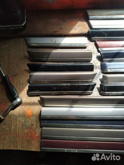 Бмв е39 молдинги с хромом снизу Exclusive Edition