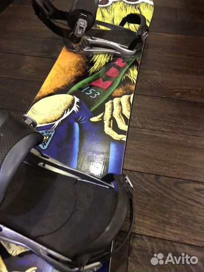 Black fire 153 сноуборд + gnu street крепления