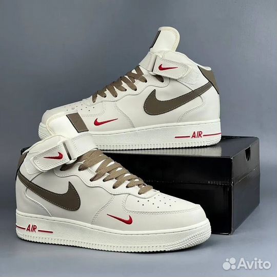 Nike Air Force 1 High Beige с Мехом