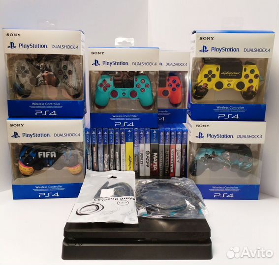 Sony playstation 4 slim 1tb +игра Mortal Kombat 11