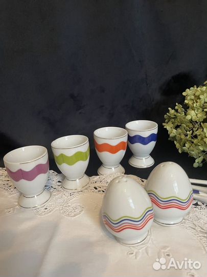 Фарфор.Пашотница.Набор для завтрака