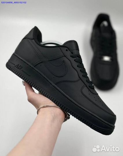 Кроссовки Nike Air Force Low Black (Арт.55730)