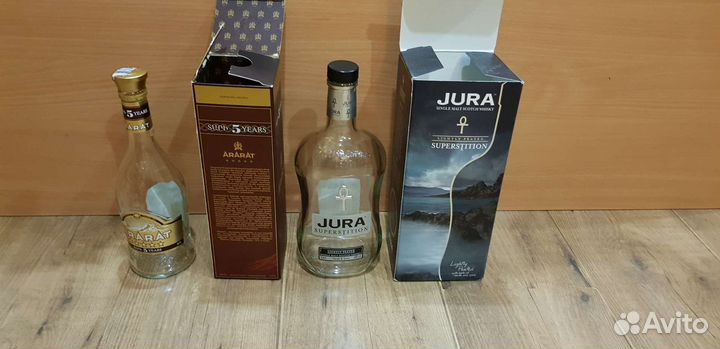 Коробки и бутылки Glenfiddich Macallan Glenlivet