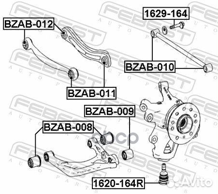 Болт с эксцентриком mercedes benz ML-class 164