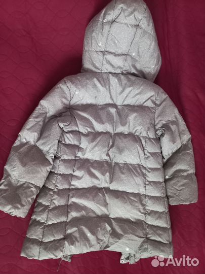 Пуховик зимний девочка 128