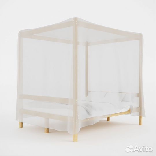 Двуспальная кровать из массива