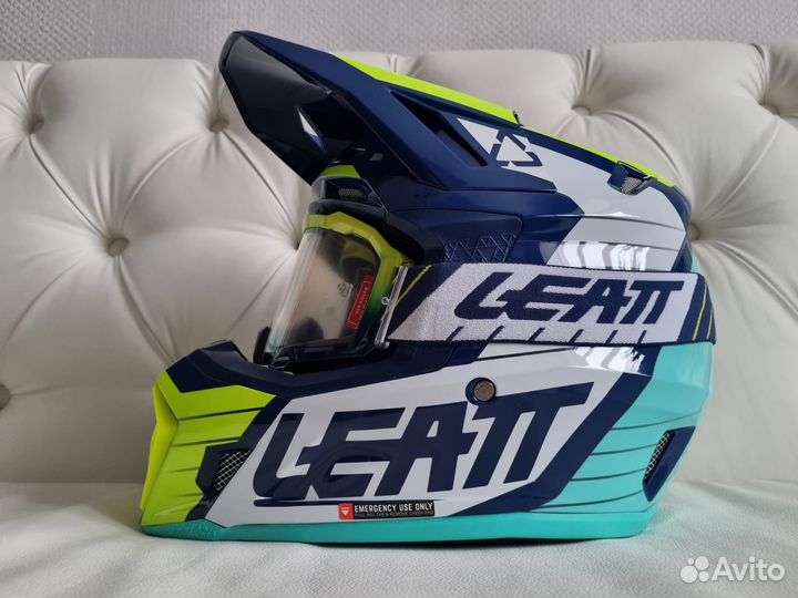 Шлем Leatt Moto 7.5 Helmet Kit Navy Blue + маска