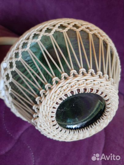 Бутылка СССР в оплётке с ручкой