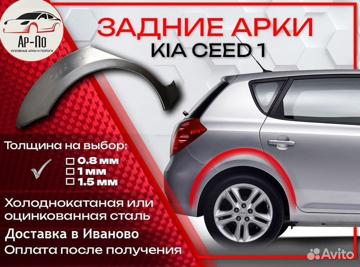 Ремонтные арки на KIA ceed 1