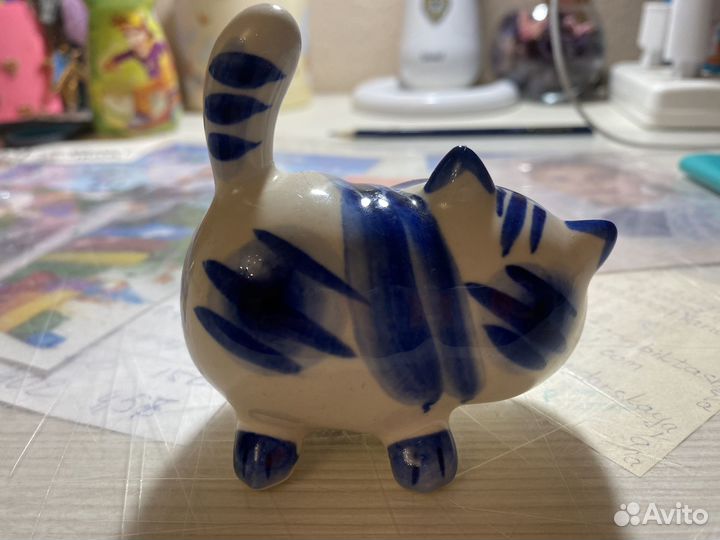 Кошка гжель