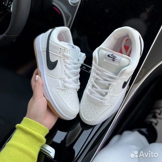 Оригинал Nike dunk sb pro iso white gum