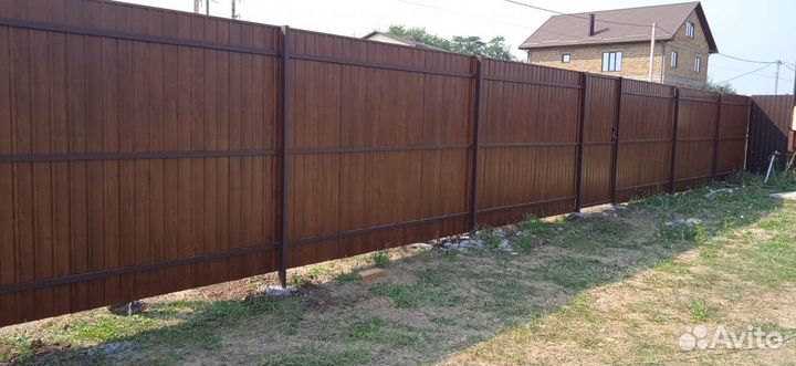 Заборы из Профнастила, 3Д сетки, Евроштакетника