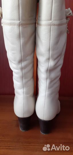 Сапоги кожаные