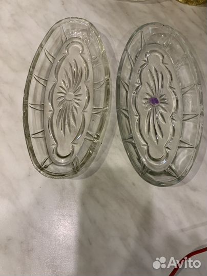 Селедочница стекло СССР 70 г