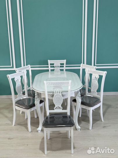 Комплект стол 6 стульев