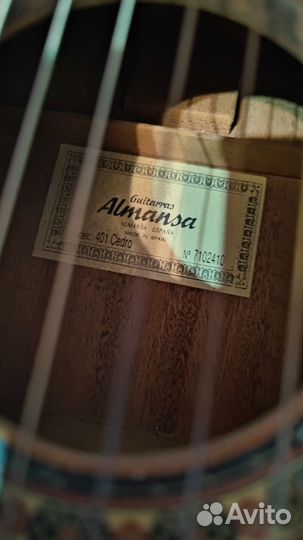 Классическая гитара almansa 401 cedro