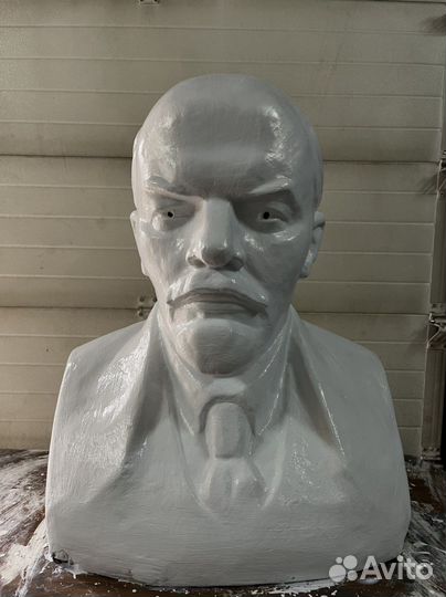 Бюст Ленина гипс