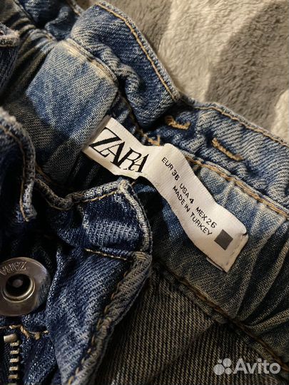 Джинсы zara mom 36