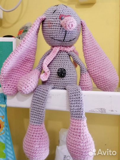 Вязаный зайка