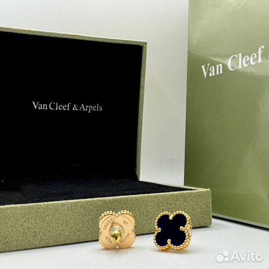 Серьги van cleef(премиум)