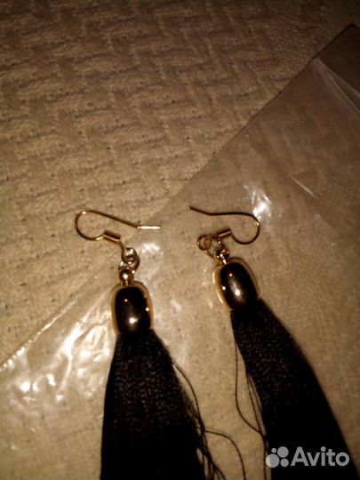 Серьги кисточки