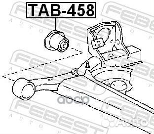 Сайлентблок задней балки TAB458 Febest