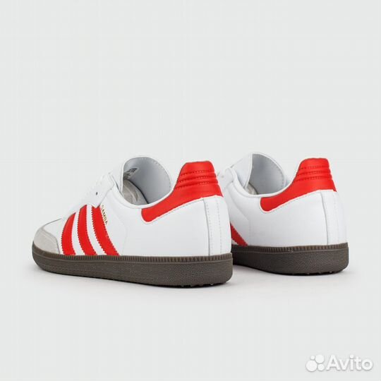 Мужские Adidas Samba OG White Red Str