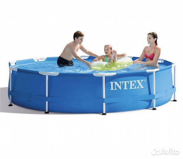 Каркасный бассейн intex 305*76 с лесницей