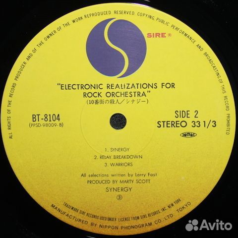 Synergy / Electronic Realizations For Rock Orchest