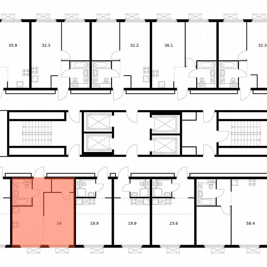 1-к. квартира, 34 м², 10/28 эт.