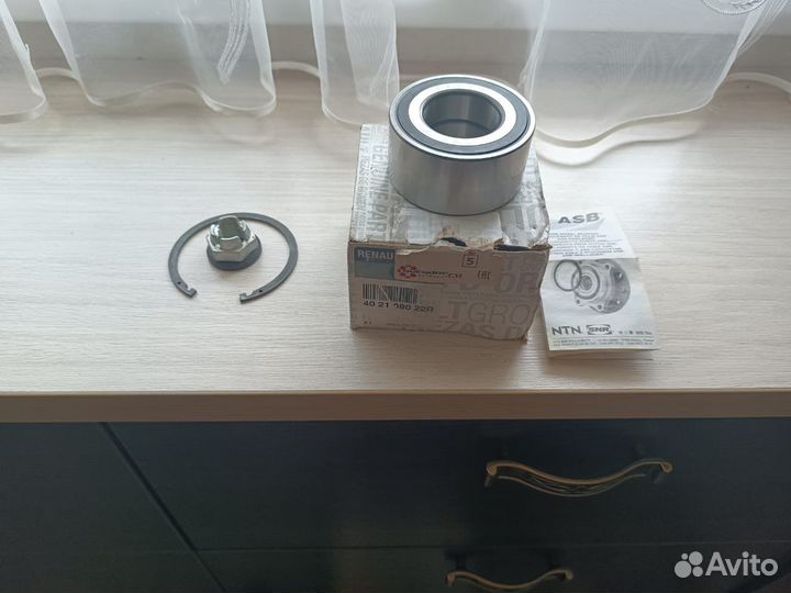 Renault duster передний ступичный подшипник