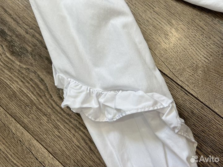 Рубашка белая на девочку 134