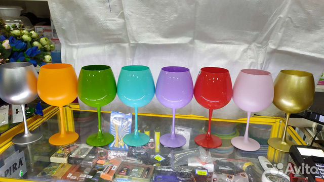 Цветные бокалы