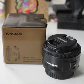 Объектив yongnuo 50mm f1 8 для canon