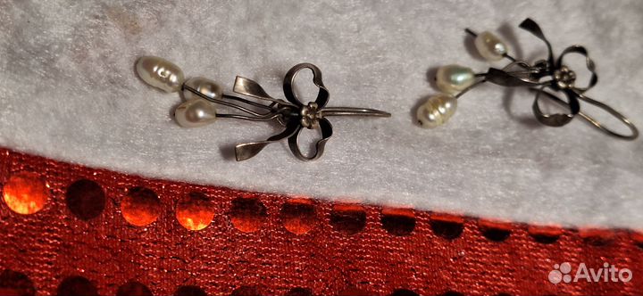 Серебряные серьги