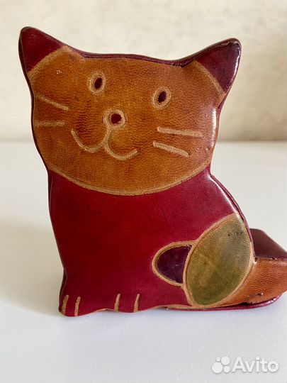 Копилка из индийской кожи