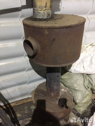 Буржуйка печь на отработке