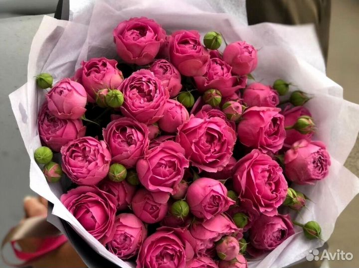 Букет пионовидных роз с гарантией